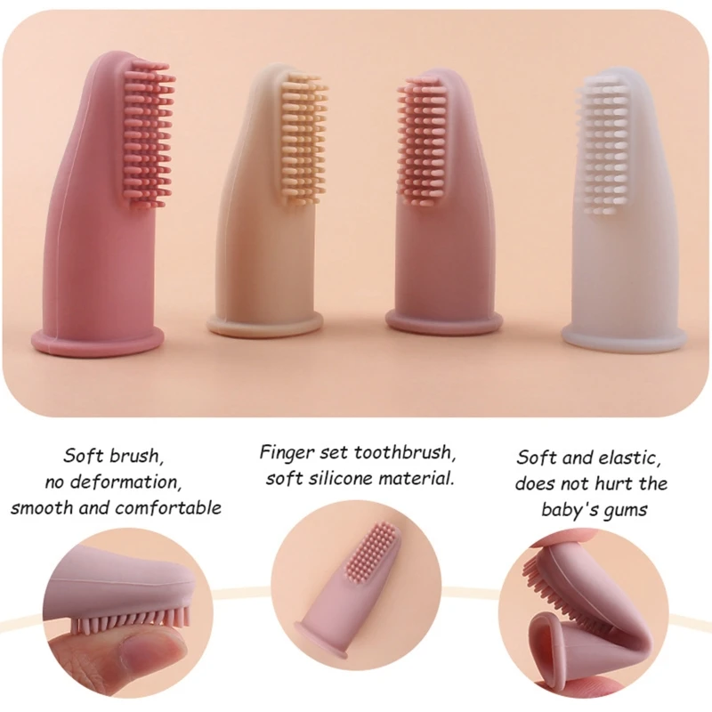 Riri Silicone Baby Finger Spazzolino Da Denti Neonato Bambino Bambini Morbido Igiene Orale Igiene Massaggiante Setole