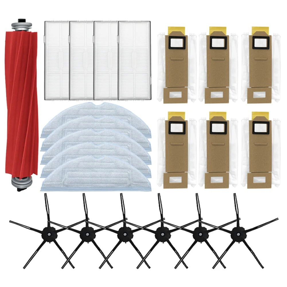 Roll Side Brush Mop Cloth Filter Fost Bag Per Xiaomi Roborock S7 T7S T7Plus Accessorio Parti Di Ricambio Per Aspirapolvere