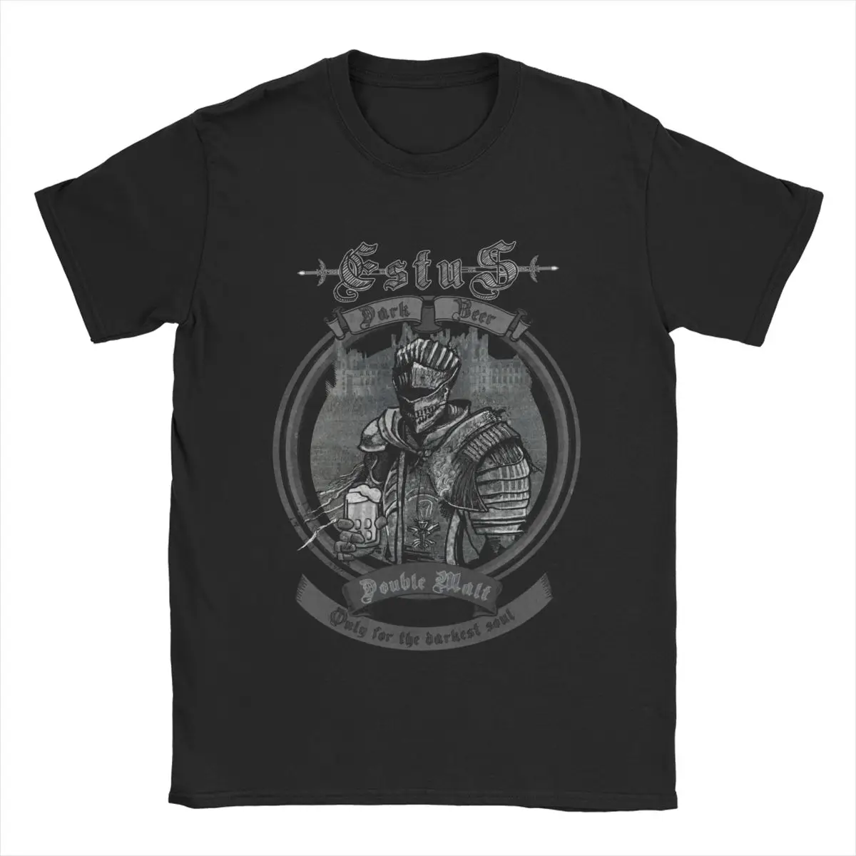 Per The Dark Soul Dark Souls T-Shirt Uomo Vintage Cotton Tees Girocollo Manica Corta T Shirt 4Xl 5Xl Abbigliamento