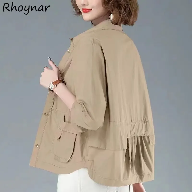 Giacche Donna M-4Xl Allentato Vintage Office Lady Personality All-Match Safari Style Bf Capispalla Primaverili Chic Leisure Harajuku Daily