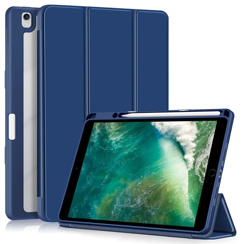 Funda Per Ipad 9 Generacion Case Con Portamatite Clear Hard Back Shell Smart Cover Per Ipad Case 7Th 8Th 9Th Generation 10.2
