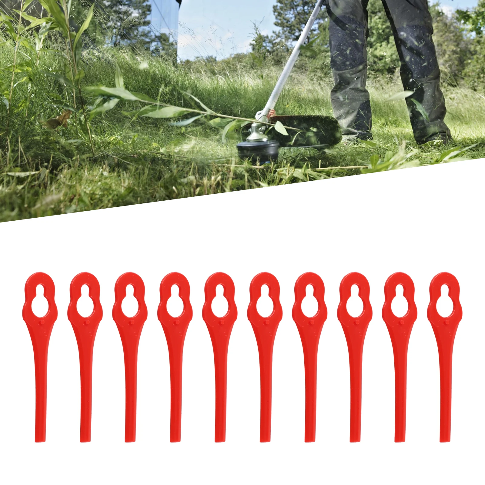 Lame In Plastica Da 40 Pezzi Per Parkside Prta 20-Lia1 Lidl Ian 311046 Trimmer Ersatz Messer Rasentrimmer Accessori Per Elettroutensili Da Giardino