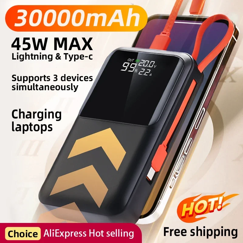 Il Più Nuovo Modello Di Ricarica Super Veloce Da 45W Di Power Bank A Rilascio Esclusivo Real 20000Mah Power Bank Per Notebook Iphone Samsung