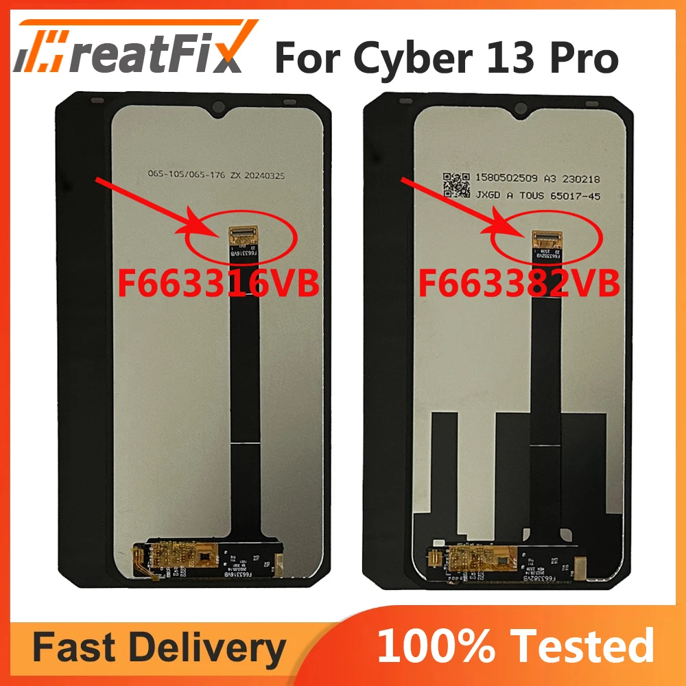 Per Hotwav Cyber 13 Pro F663316Vb Display Lcd + Touch Digitizer Assembly Hotwav Cyber 13 Pro 13Pro F663382Vb Sensore Display Lcd