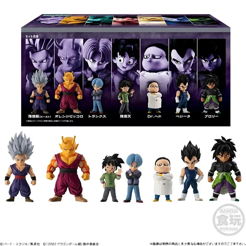 Candy Toy Dragon Ball Super Saiyan Sun Goku Blue Hair Vegeta Buu Sun Gohan Action Figure Model Toys