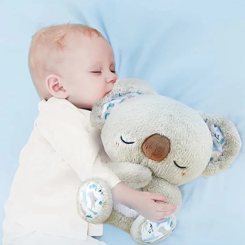 Orso Che Respira Bambino Lenitivo Koala Peluche Bambola Giocattolo Bambino Bambini Musica Lenitiva Bambino Che Dorme Compagno Suono E Luce Bambola Gio