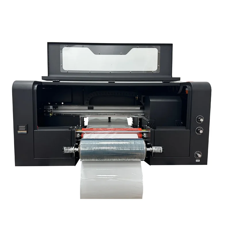 Direct Dual Eps Head Xp600 Uv Dtf Printer A3 Guangzhou Warehouse Pen Può Avvolgere Ab Film Transfer Roll Software Rip Uv Dtf Printer