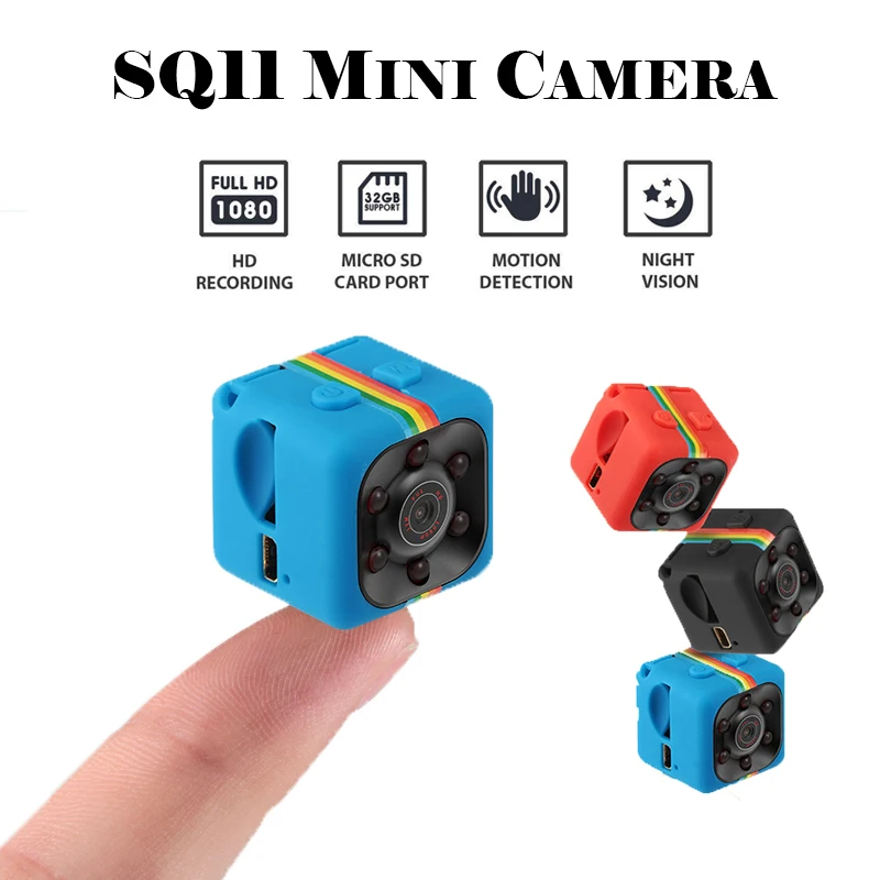 Videocamera Originale Sq11 1080P Mini Hd Videocamera Micro Visione Notturna Videocamera Piccolo Corpo Segreto Camara Espia Oculta Bike Dvr Videocamera