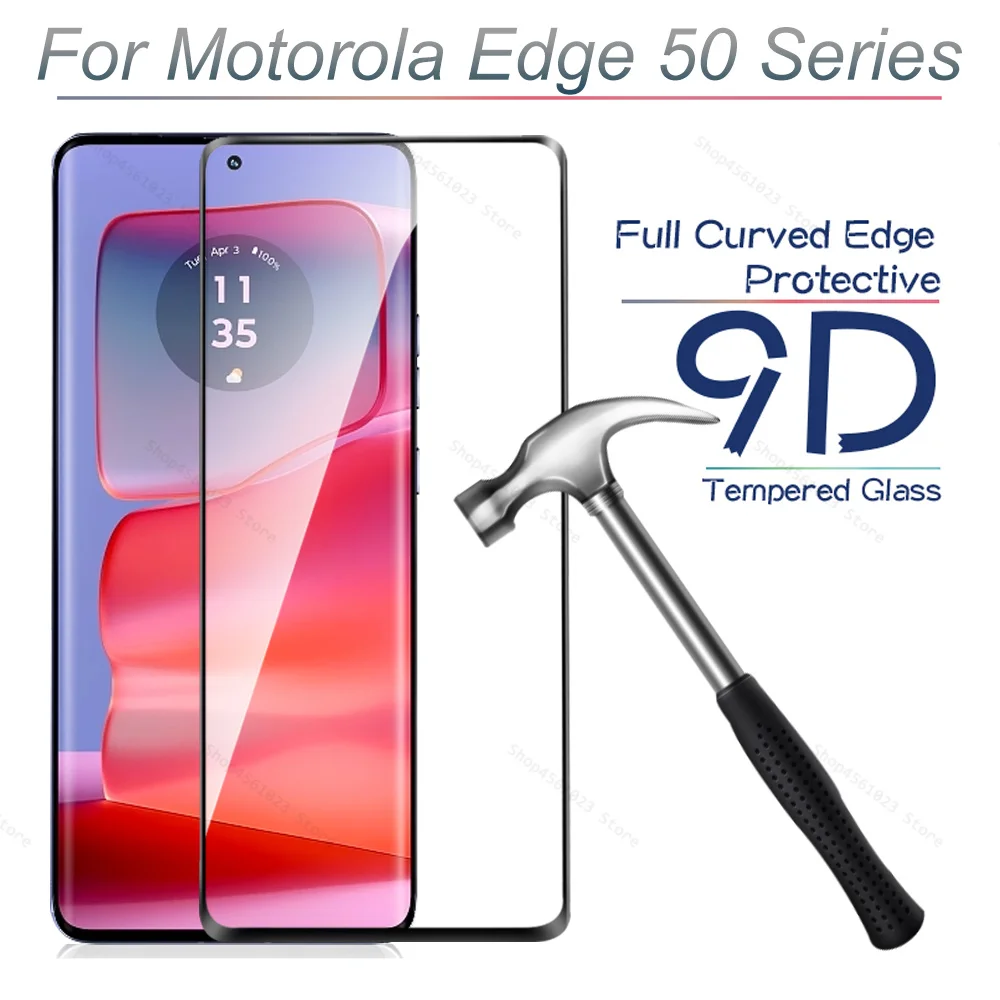 Custodia In Vetro Temperato Curvo 9D Per Motorola Edge 50 Pro 5G Proteggi Schermo Moto Rola Edge50 Fusion Ultra 50 Fusion 50Pro 50Ultra