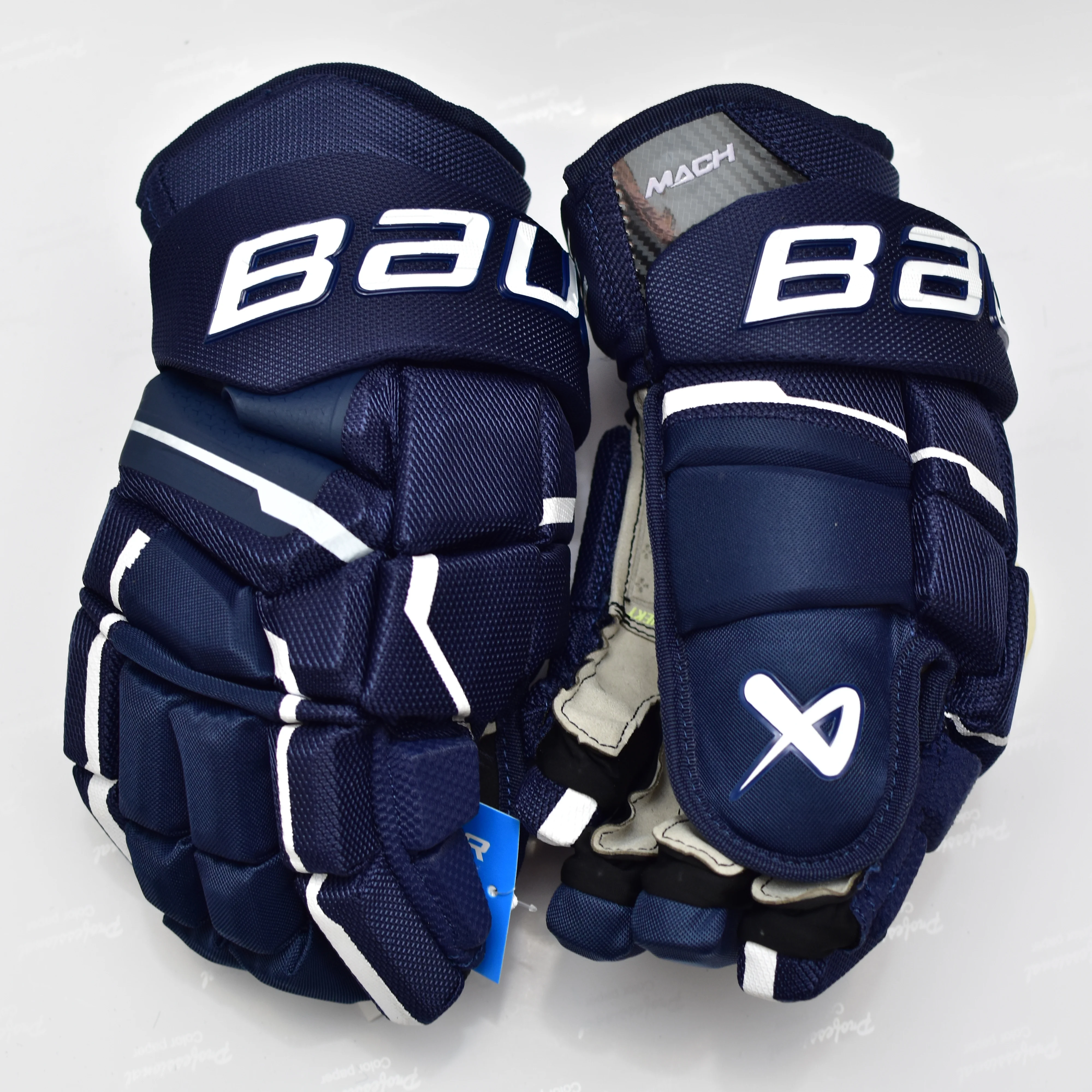 [2 Paia][Mach] Nuovi Guanti Da Hockey Su Ghiaccio Bau Brand Mach Guanto Da Hockey Professionale Per Atleti Da 13"