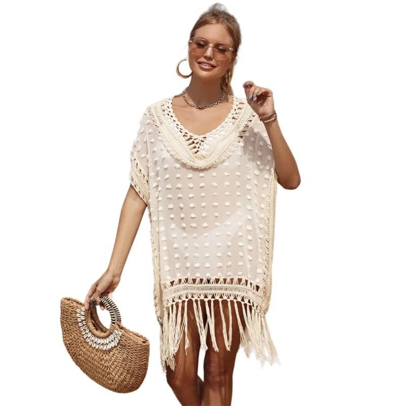 Abito Da Spiaggia Lungo Con Nappe Copricostume Da Bagno Copricostume Da Spiaggia Copricostume Da Bagno Copricostume Per