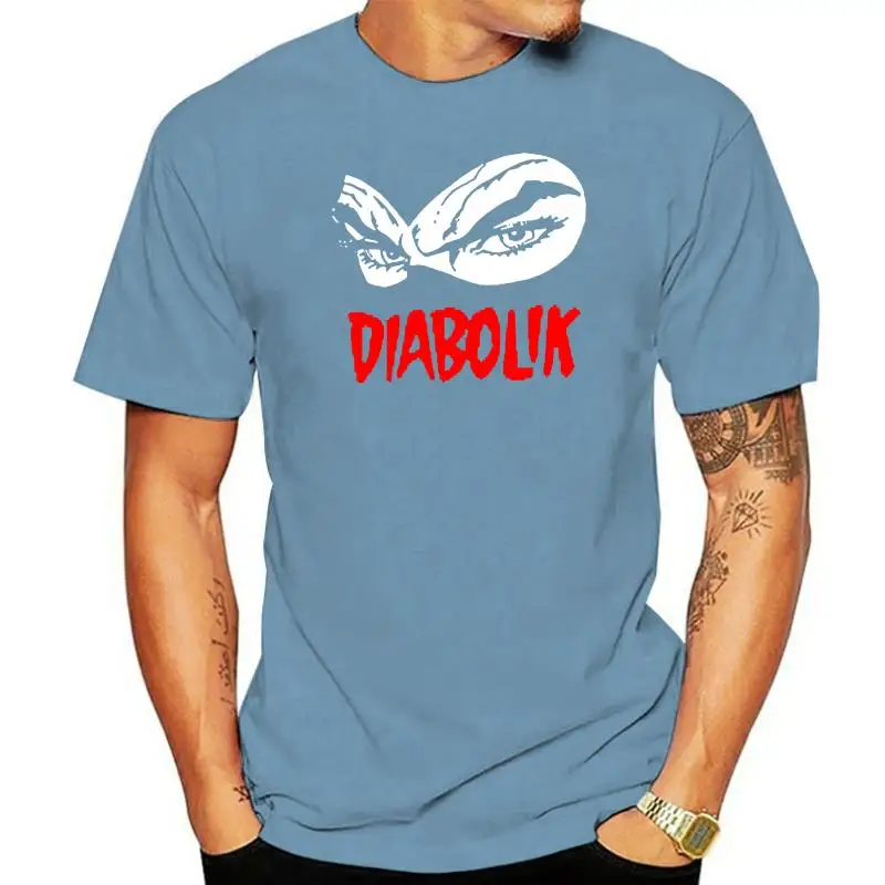 Maglietta A Maniche Corte Con Stampa Da Uomo Trend Diabolik Eva Cartoon Fumetti Maglietta All'Ingrosso A Buon Mercato 100% Cotone