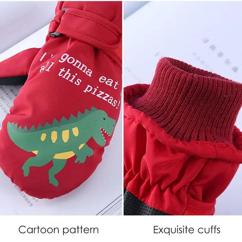 Guanti Invernali Da Dinosauro Guanto Da Neve Per Climi Freddi Con Cinturino Elastico Guanti Invernali Spessi Guanti Invernali Isolati Per Bambine