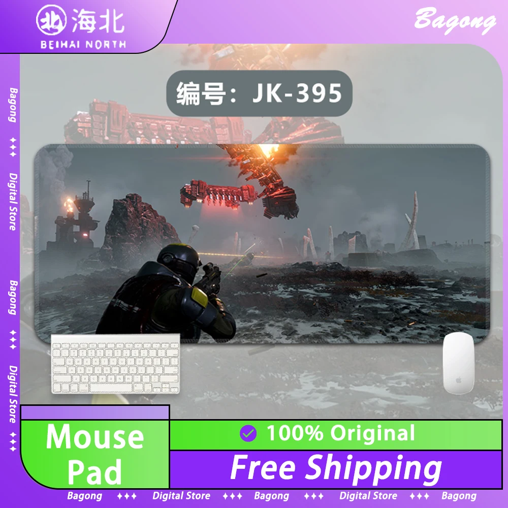 Beihai North Helldivers 2 Tappetino Per Mouse Da Gioco E-Sports Tappetino Per Mouse In Gomma 5Mm Di Spessore 900X400Mm 800X300Mm Accessori Per Pc Game