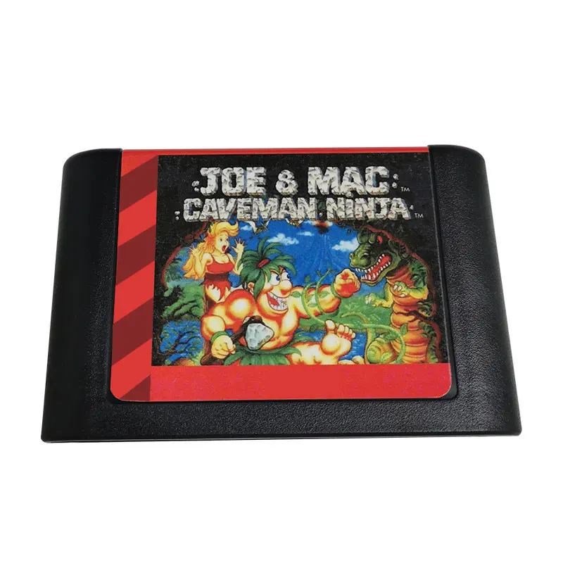Cartuccia Di Gioco A 16 Bit-Scheda Joe & Mac Caveman Ninja Md Per Console Per Videogiochi Originale Genesis/Mega Drive Pal E Ntsc