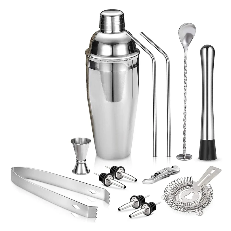 13 Pezzi Cocktail Bar Set Accessori Da Bar Set Da Cocktail 750 Ml Accessori Da Bar Strumenti Elementi Essenziali Per Feste