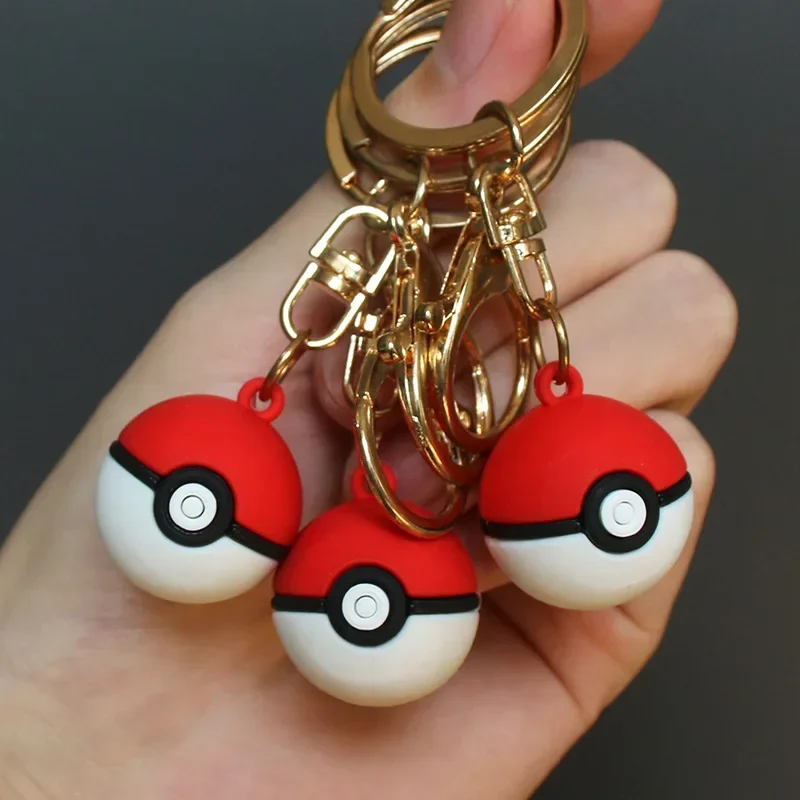 1 Pz Pokemon Action Figure Pokeball Portachiavi Ciondolo Giocattolo Natale Per I Regali