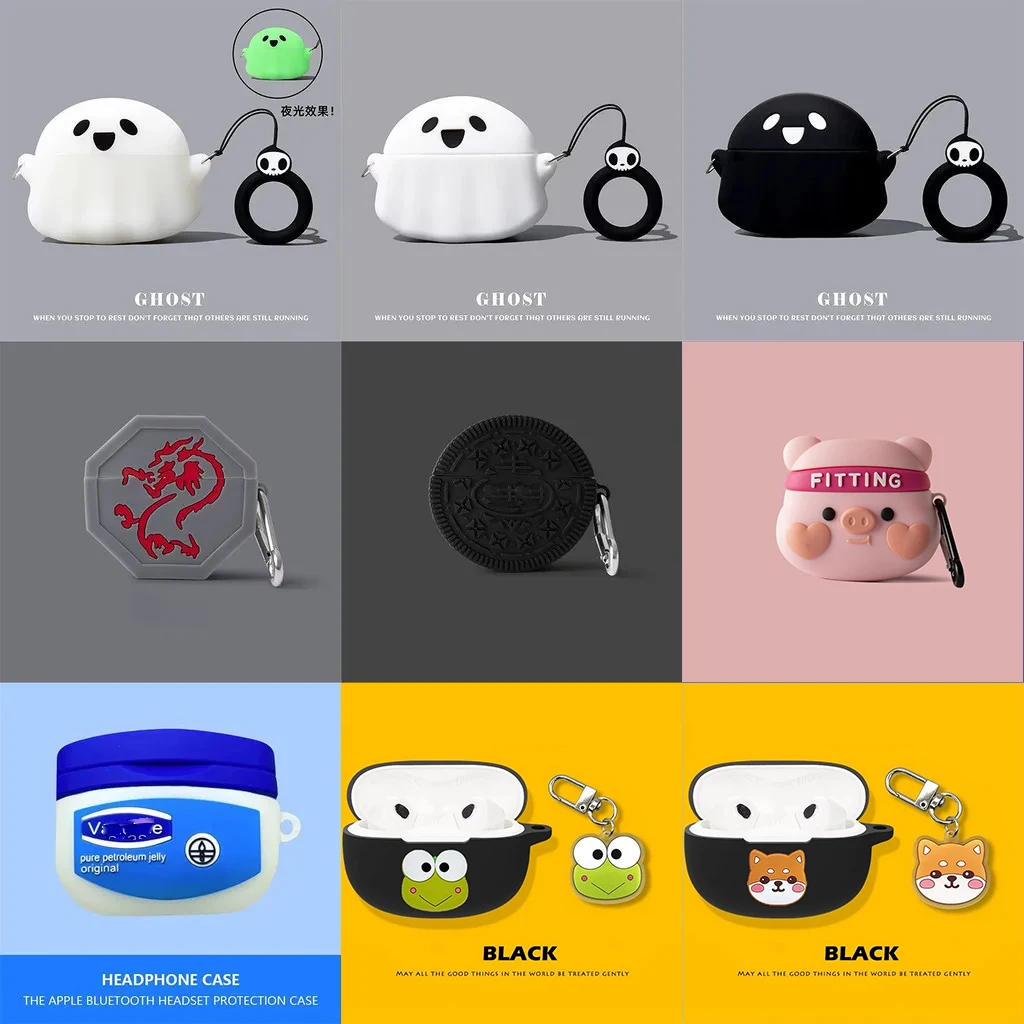 Per Bose Ultra Open Earbuds Case Cartoon Silicone Soft Shell 2024 Bose Ultra Open Con Portachiavi Custodie Protettive In Silicone