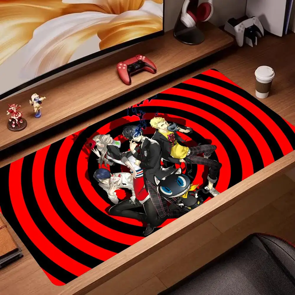 Popular Adventure Game P-Persona 5 Royal Mouse Pad Computer Mouse Pad Gaming Pc Gaming Mousepad Waterproof Pu Leather Mouse Gaming Accessories Mat Gam