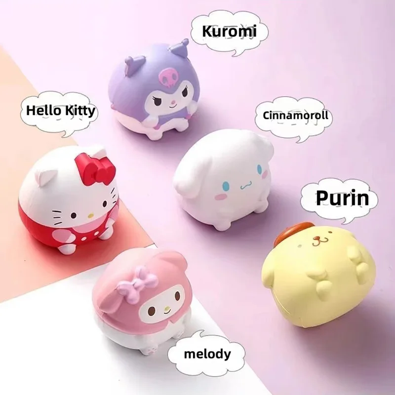 Kawaii Sanrio Antistress Giocattoli Decompressione Spotify Premium Toys Kuromi Cinnamoroll My Melody Antistress Mano Pizzico Palla Regalo
