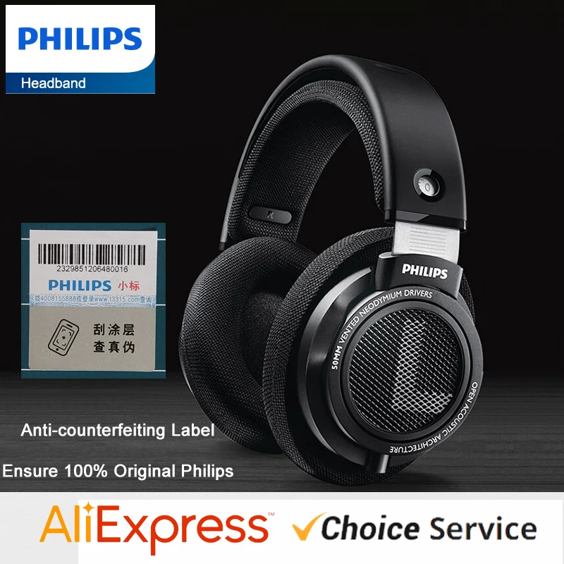 Nuovo Philips Shp9500 Cuffie Cablate Office Education Lezioni Online Apprendimento Auricolare Controllo Del Cavo Cuffie Subwoofer Stereo Hifi