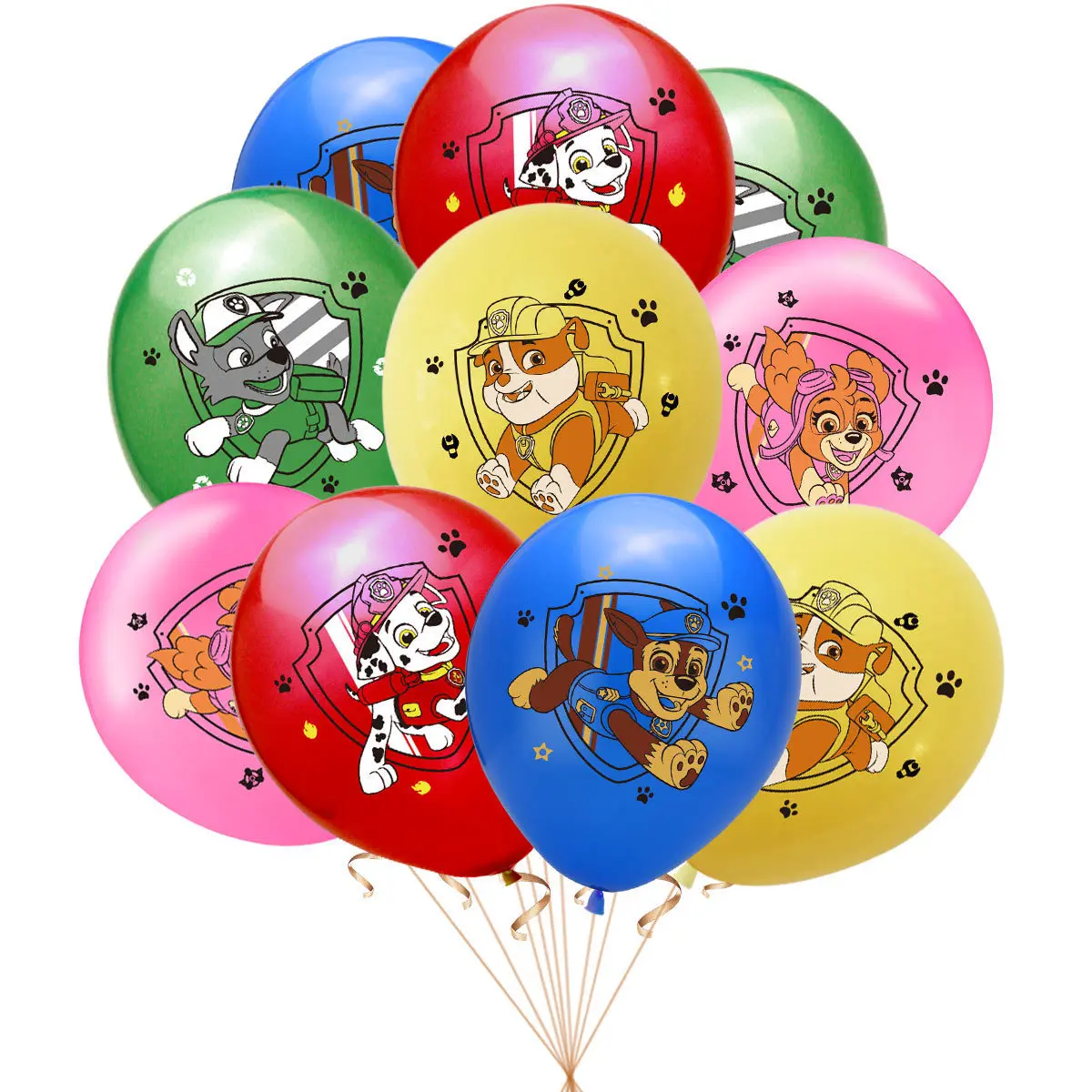 10Pcs Paw Patrol Latex Balloon Party Dcorations Chase Skye Marshall Party Balloons For Kids Birthday Party Supplies Giocattoli Regalo
