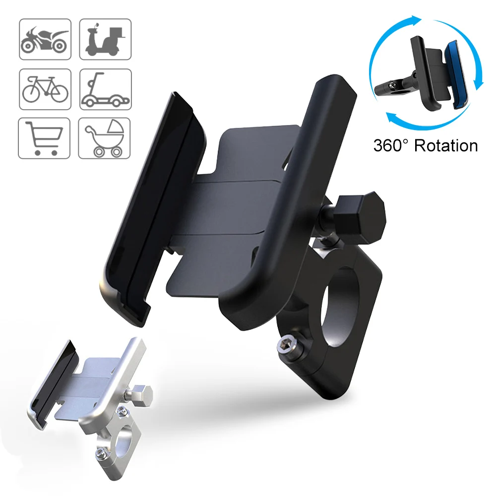 Grado Universale In Metallo Bici Moto Moto Specchio Manubrio Supporto Per Smartphone Supporto Per Supporto Per