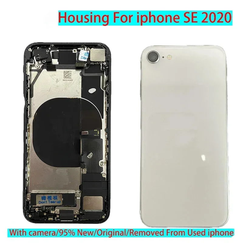 Per Iphone Se 2020 Coperchio Della Batteria Dell'Alloggiamento Posteriore Senza Schermo Lcd Parte Di Ricambio Del Telaio Centrale Della Fotocamera Pos