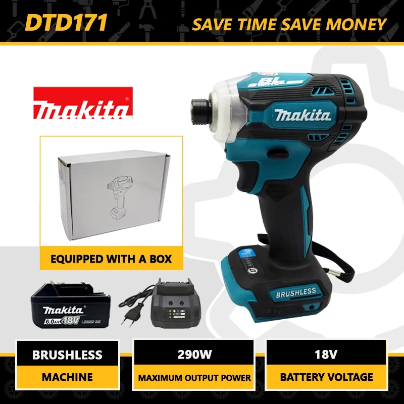 Makita Dtd171 Impact Driver 18V Bl Motor Bare Tool Unit Brushless Impact Driver 18V Brushless Cordless Impact Driver Mini