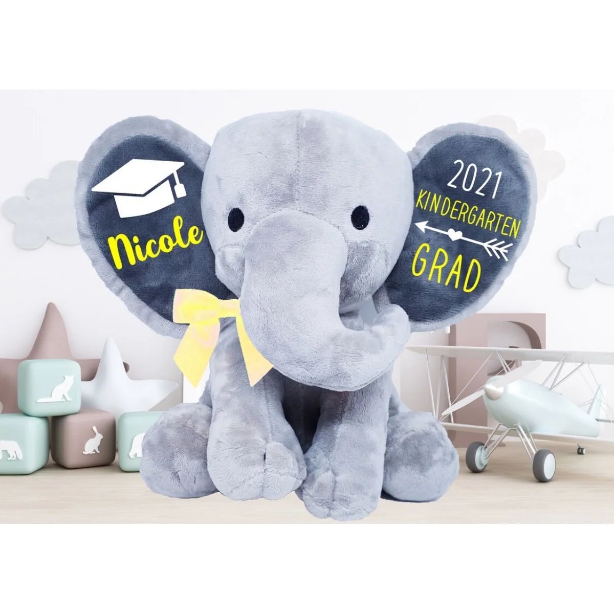 Qualsiasi Grado!-Ricordo Di Peluche-Ricordo Di Laurea-Regalo Di Laurea Per L'Asilo-Regalo Di Laurea-Regalo Di Laurea-Stuffe