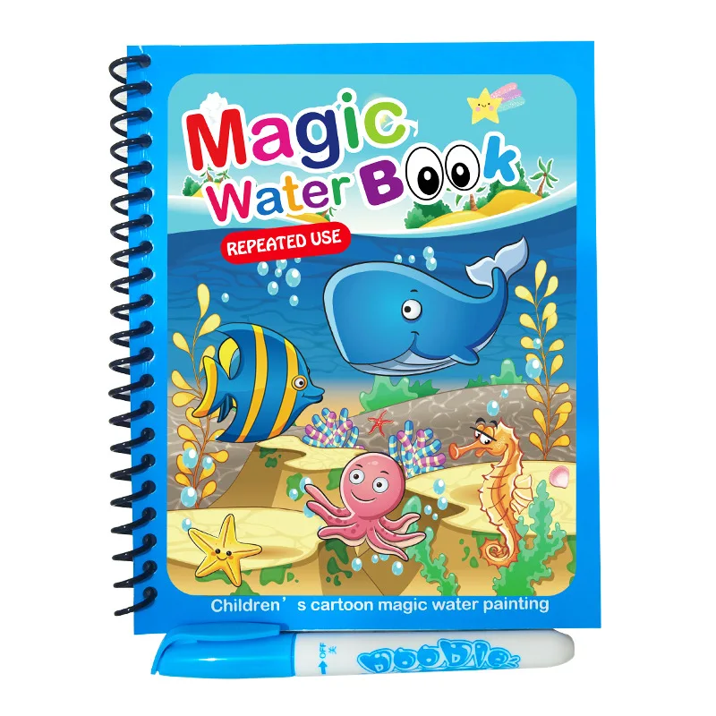 Giocattoli Montessori Libro Da Colorare Riutilizzabile Libro Da Disegno Ad Acqua Magica Per Bambini Giocattolo Per Bambini Libro Di Pittura Giocattoli