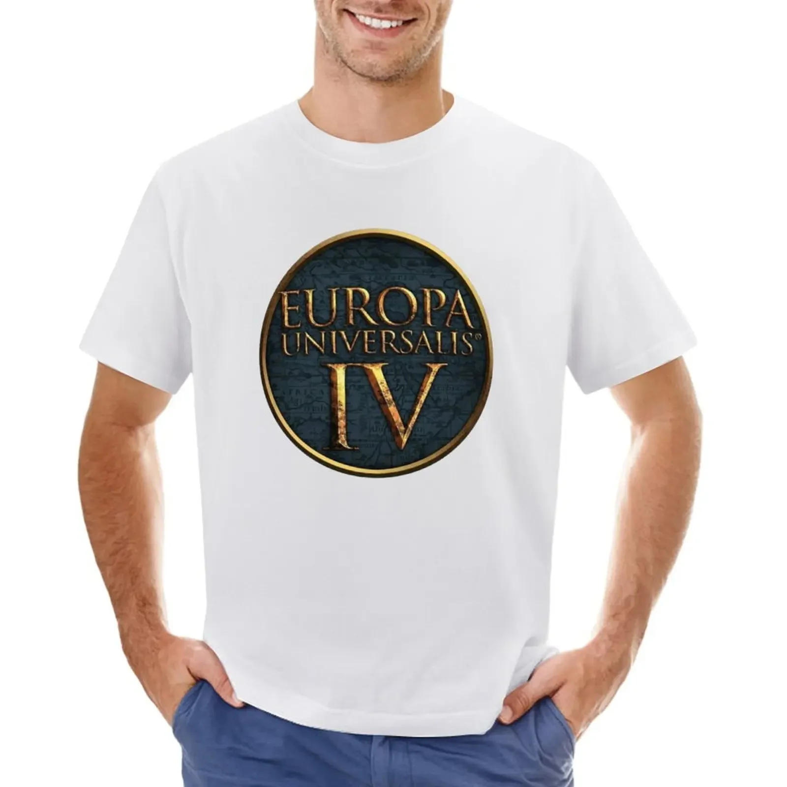 Europa Universalis Iv Logo T-Shirt Blacks Sweat Mens T Shirt Graphic