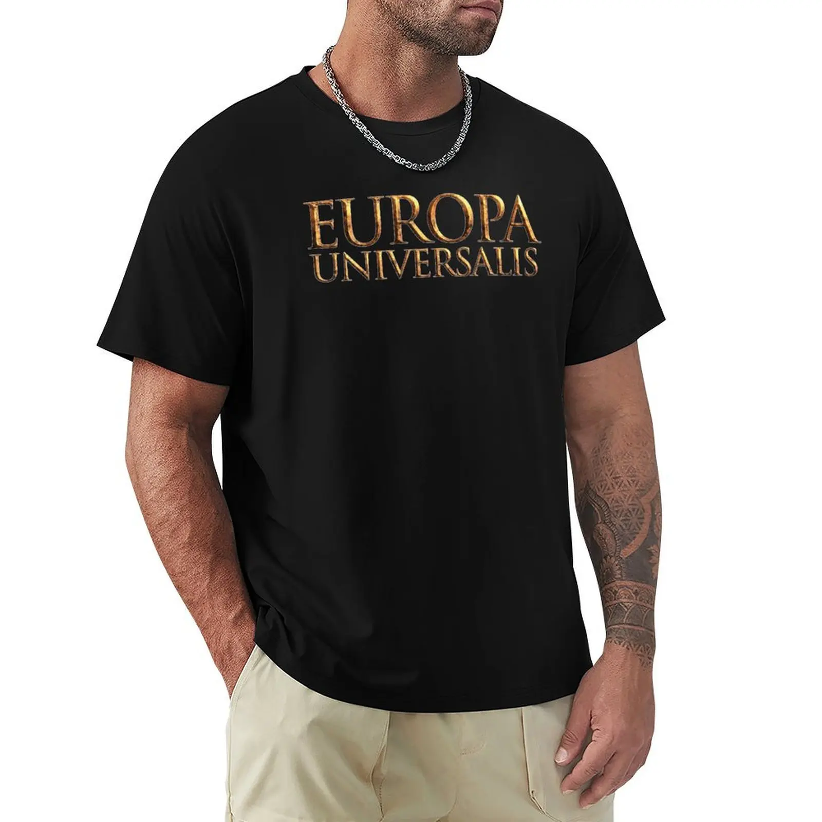 T-Shirt Europa Universalis Abbigliamento Hippie Magliette Grafiche Vintage Da Uomo Divertenti