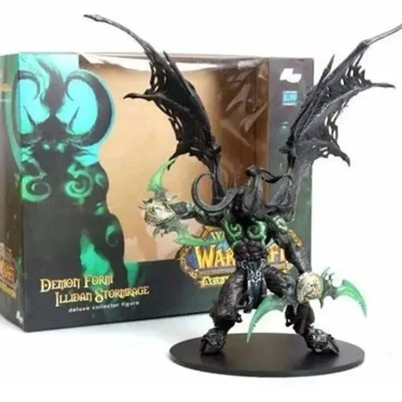 Action Figure Toys Of Game Wow, Demon Hunter, Illidan Storage, Pvc