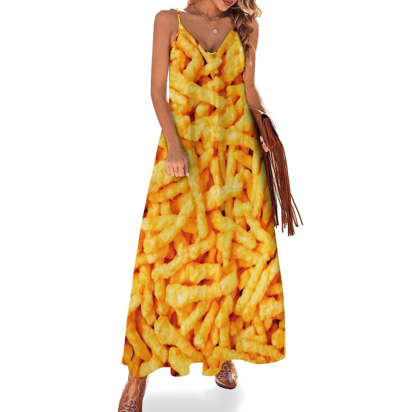 Abito Senza Maniche Con Stampa Cheetos Completi Da Donna Eleganti Abiti Estate Donna 2023 Moda Donna