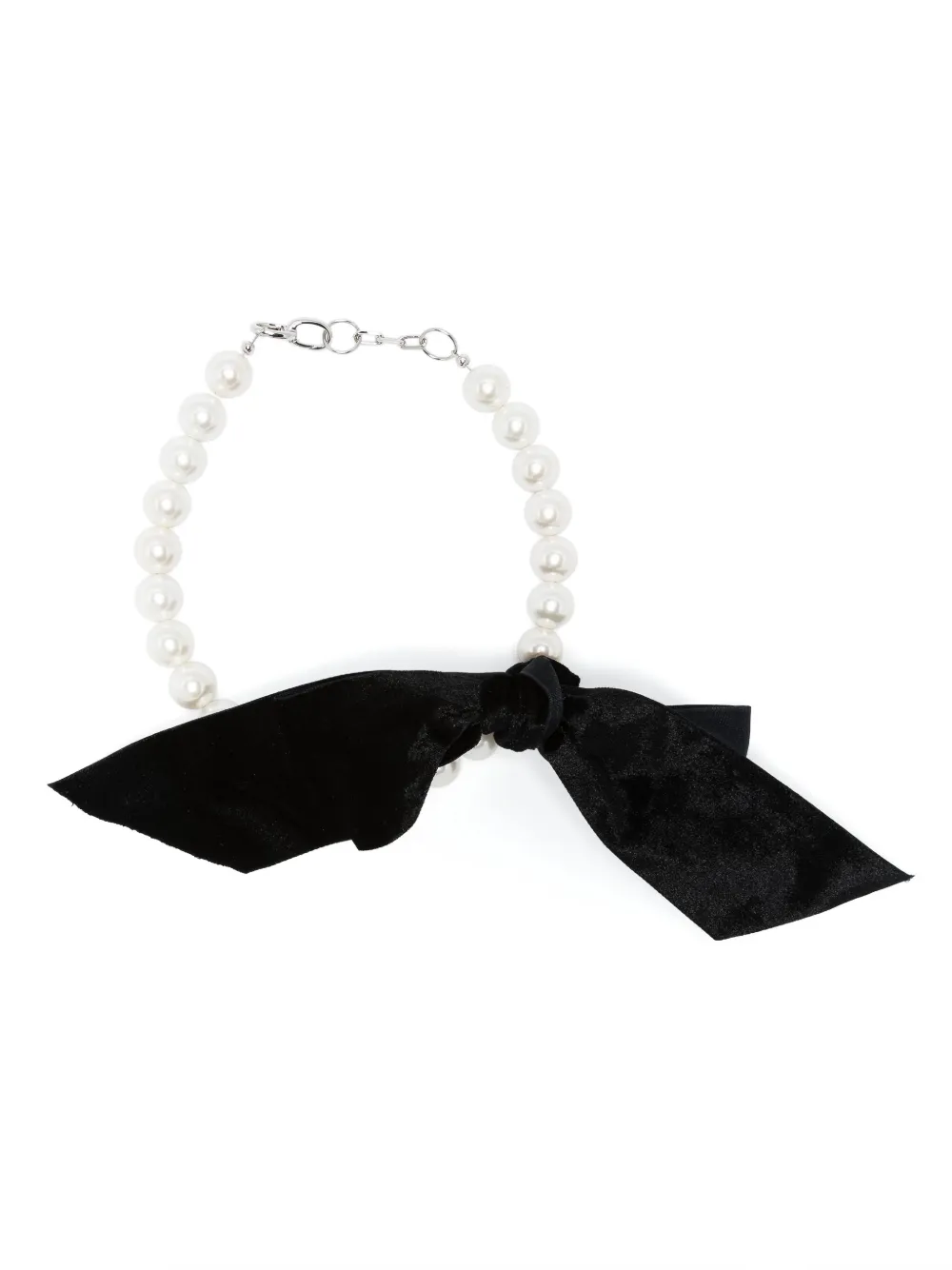 Atu Body Couture bead-chain choker necklace - Bianco