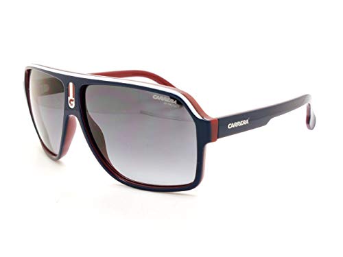 Carrera 1001/S, Occhiali Da Sole Unisex Adulto, Nero (Blue Redwhte), 62