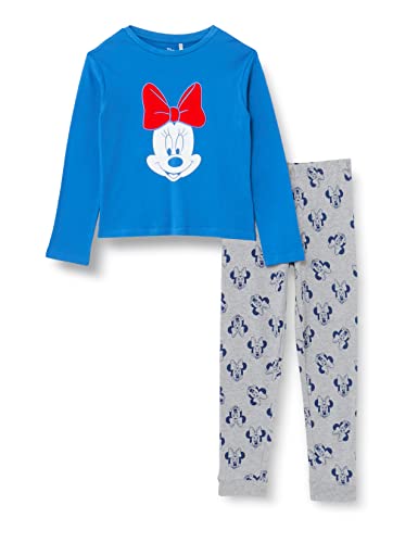 Cerdá Life'S Little Moments Pigiama Invernale Di Minnie Mouse, 100% In Cotone Con Maglia A Maniche Lunghe E Pantalone Lungo Set, Blu, 4 Anni Bambine E