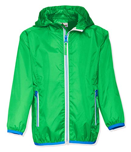 Playshoes Giacca Antipioggia Pieghevole, Giacca Funzionale Impermeabile Antipioggia Unisex - Bambini E Ragazzi, Verde, 164