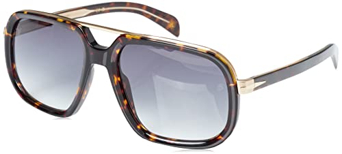 David Beckham Db 7101/S Occhiali, Havana E Oro, 57 Uomo