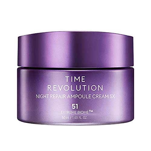 Missha Time Revolution Night Repair Ampoule Cream 5X Occhiali, 50 Ml Donna