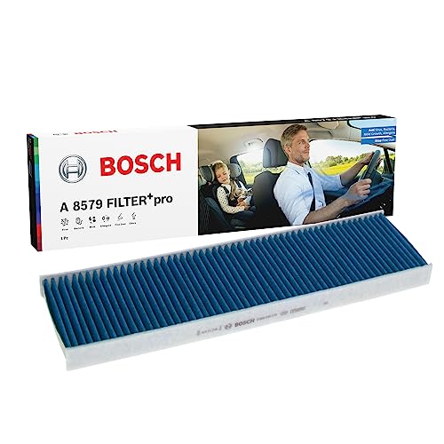 Bosch A8579 - Filtro Abitacolo Filter+Pro Efficace Contro Batteri, Gas Nocivi, Virus, Muffe, Particelle Di Polvere E Allergeni