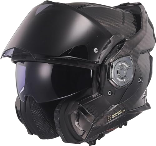 Ls2, Casco Moto Modulare Advant X Carbon Gloss Carbon, Xxl