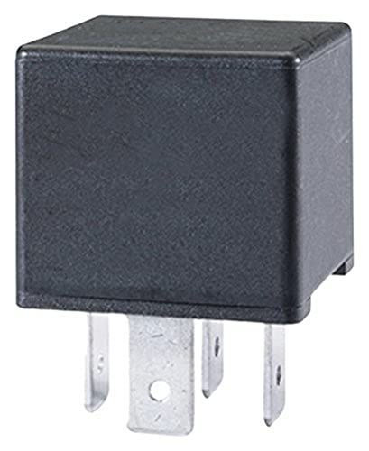 Hella 4Ra 007 957-001 Relè, Corrente Di Lavoro, 24V, 4A... Poli, Schema Elettrico S2, Spina B, Contatto Di Chiusura, Colore Nero, Senza Supporto