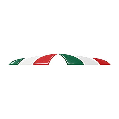 Quattroerre 19808 Adesivi 3D Bike Protec Shark Tricolore Metallico, 172 X 36 Mm