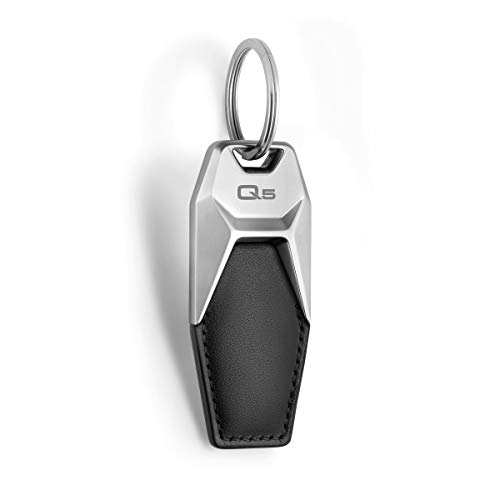 Audi Collection 3181900615 Portachiavi In Pelle Audi Q5, Nero/Argento, Taglia Unica