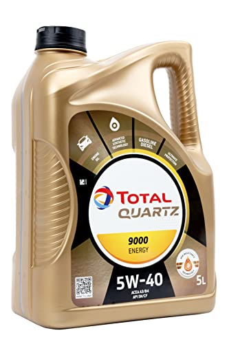 Total Olio Lubrificante Per Motori Total Quartz 9000 Energy 5W-40 5 Litri