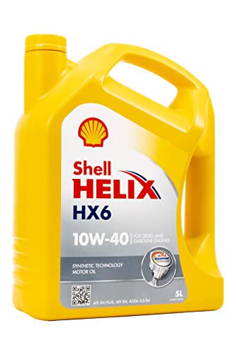 Shell Olio Lubrificante Per Motori Helix Hx6 10W-40 5 Litri