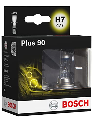Bosch H7 Plus 90 Lampadine Faro, 12 V 55 W Px26D, Lampadine X2