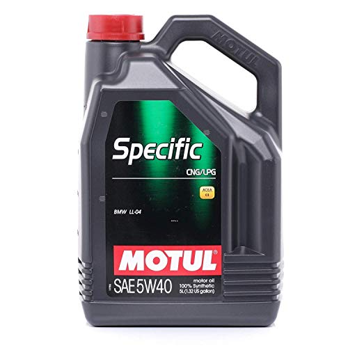 Olio Motore Motul 101719 Specifiche Metano/Gpl 5 W-40 Olio Motore 5 L